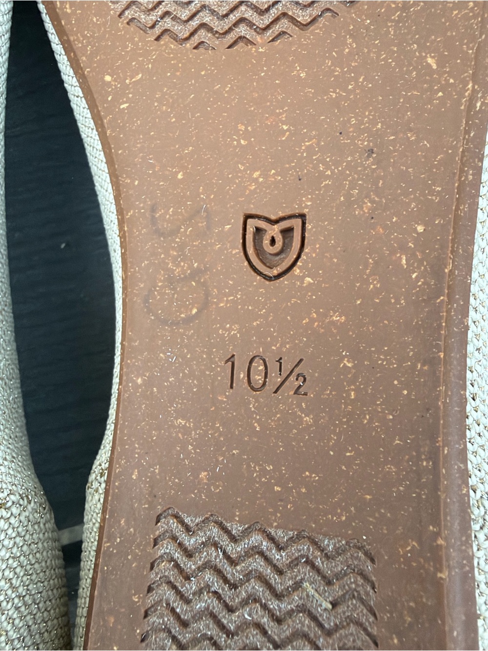 Rothy's The Petal Square Love Bird Womens Size 10.5 Beige Slip On Ballet Flats - Picture 11 of 11